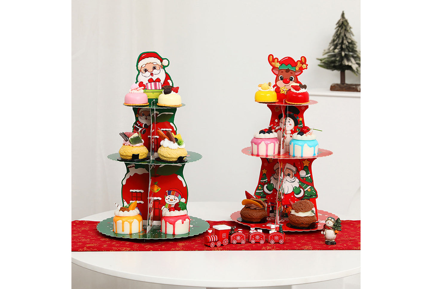 **Halloween Pumpkin Multi-Tier Cake Stand Decorative 3D Cake Tray**