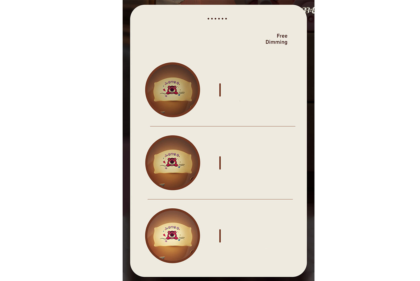 Strawberry Bear/Stitch Pillow Magnetic Night Light