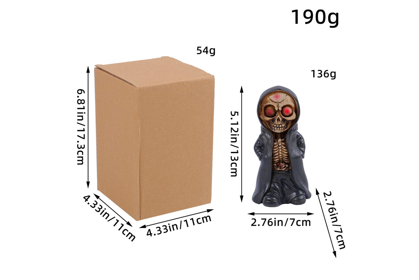 Halloween Standing Skeleton Figure