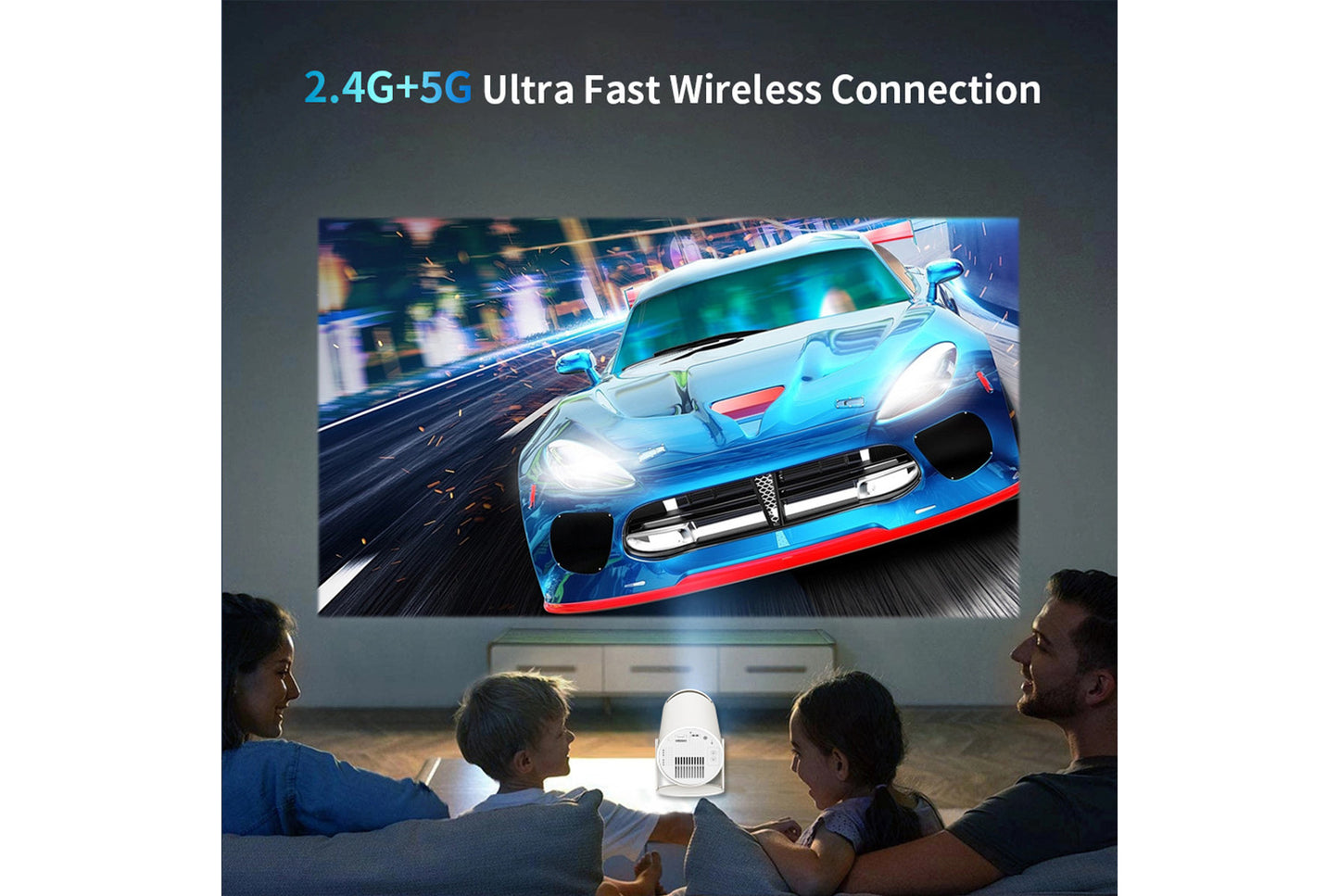 **JY530 Portable HD Projector (2+8GB Version)**(UK plug)