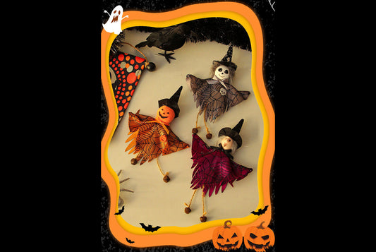 **Halloween Decorations, Halloween Pumpkin Ghost Witch Doll, Party Figure Pendant**