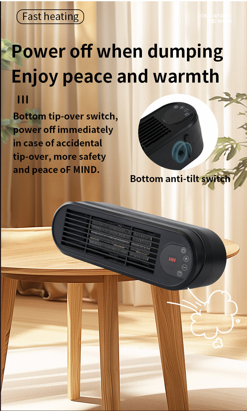Desktop Heater | Small Home Heater -（UK plug）