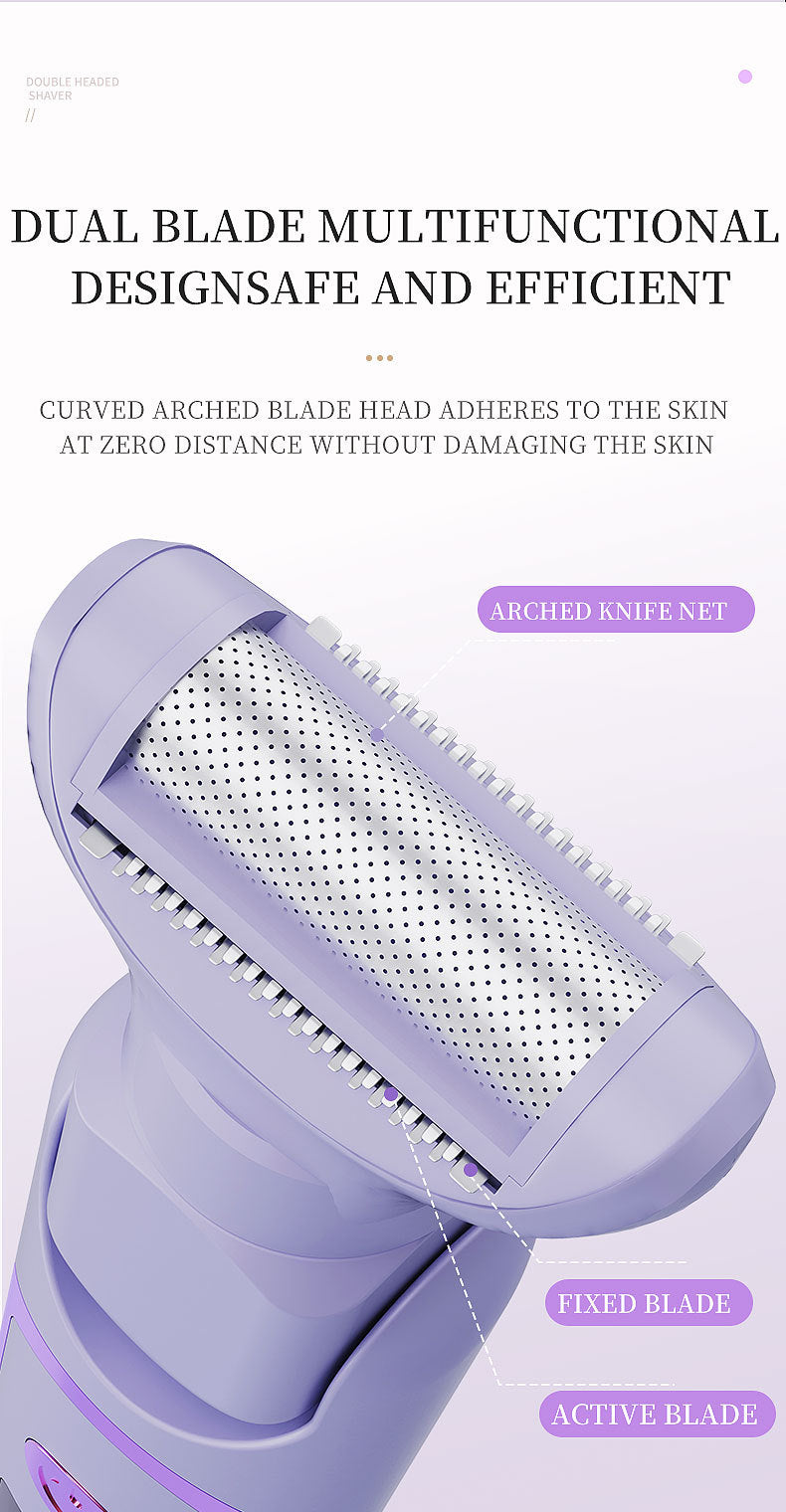 # Digital Display 5-in-1 Electric Hair Shaver for Women