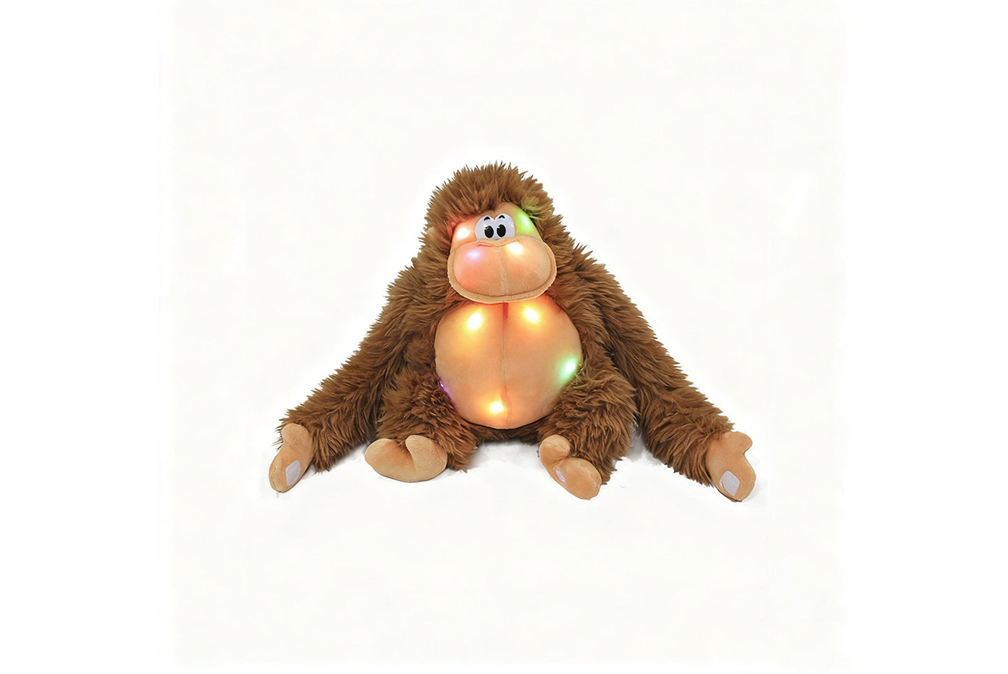 Multi-Color Musical Light-Up Gorilla Plush Toy