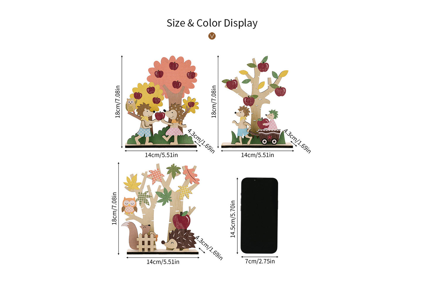 Harvest Season Wooden Decorative Ornaments