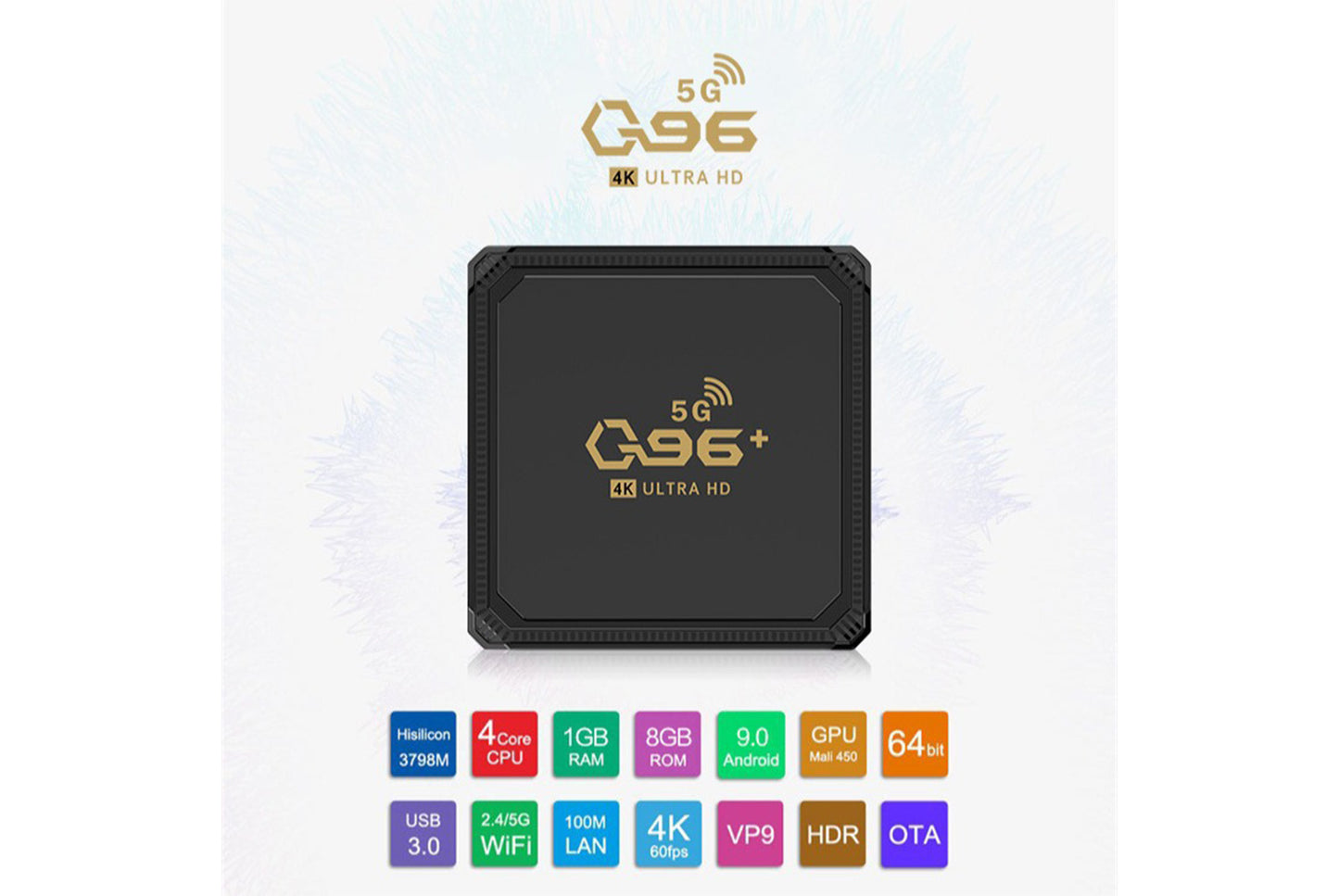 **Q96+ 5G Internet TV Set-Top Box 8GB+128GB UK Edition**(UK plug)