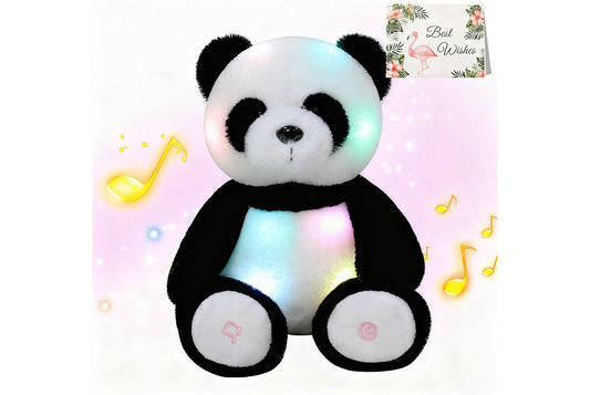 **Colorful Musical Glowing Panda | Sleeping Educational Plush Toy**