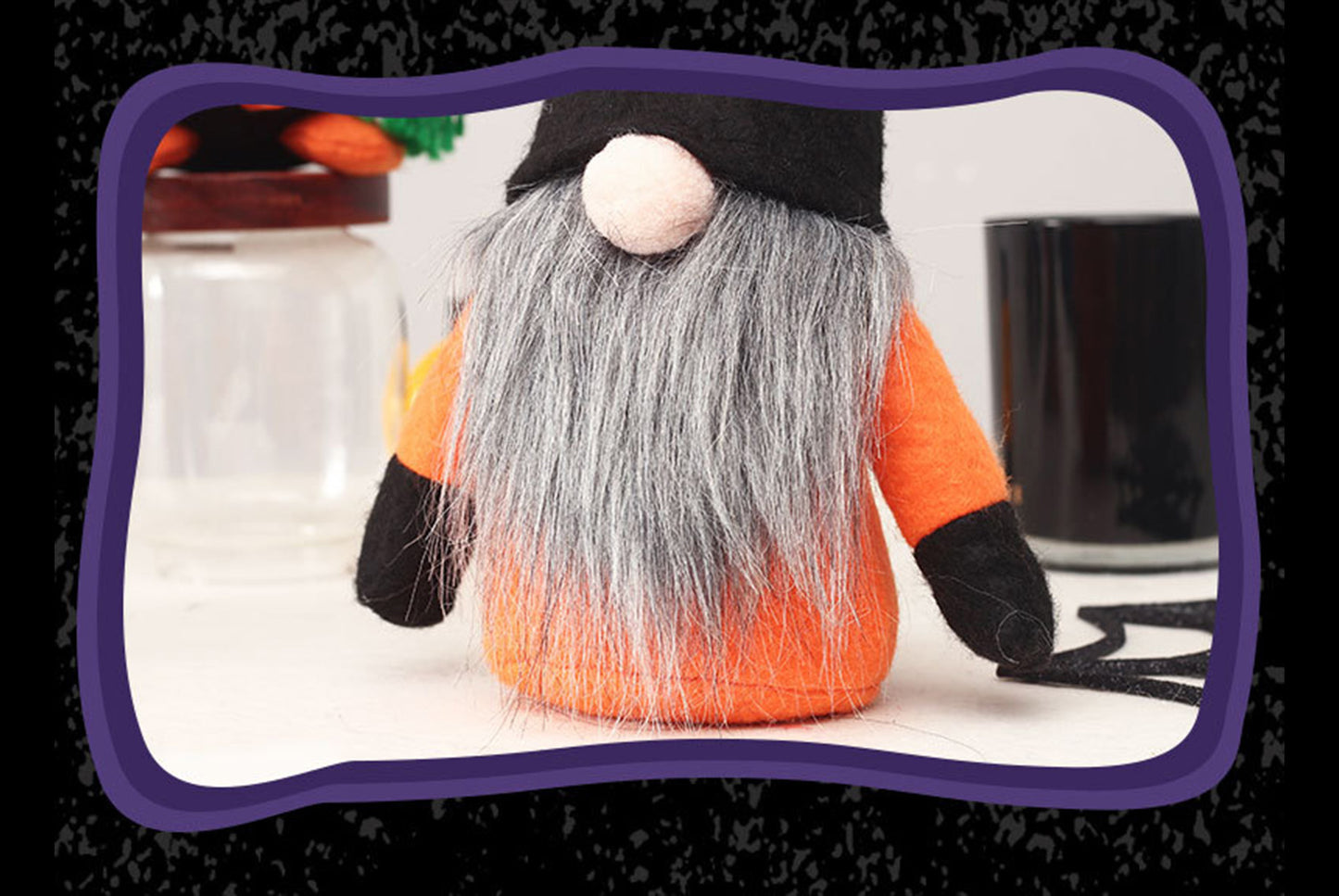 **Halloween Wizard Hat Faceless Old Man Doll Ornament**