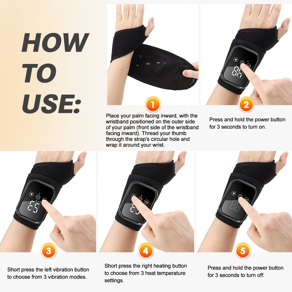 # Three-Level Heating and Three-Mode Vibration Wrist Support