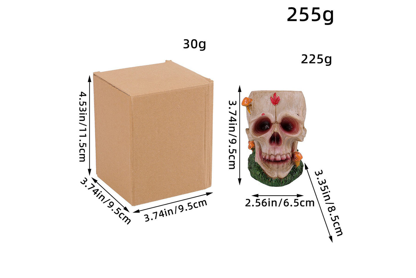 Halloween Skull Ornament Set | 4 Styles Available