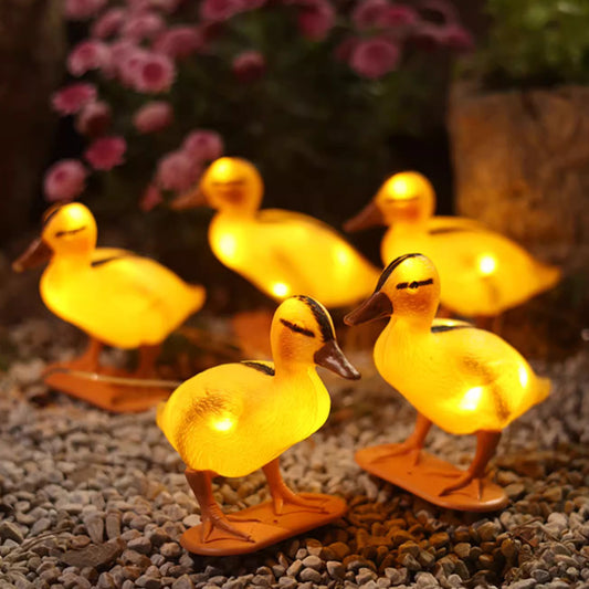 # Five-in-One Solar-Powered Rubber Duck Garden Decorative Light
