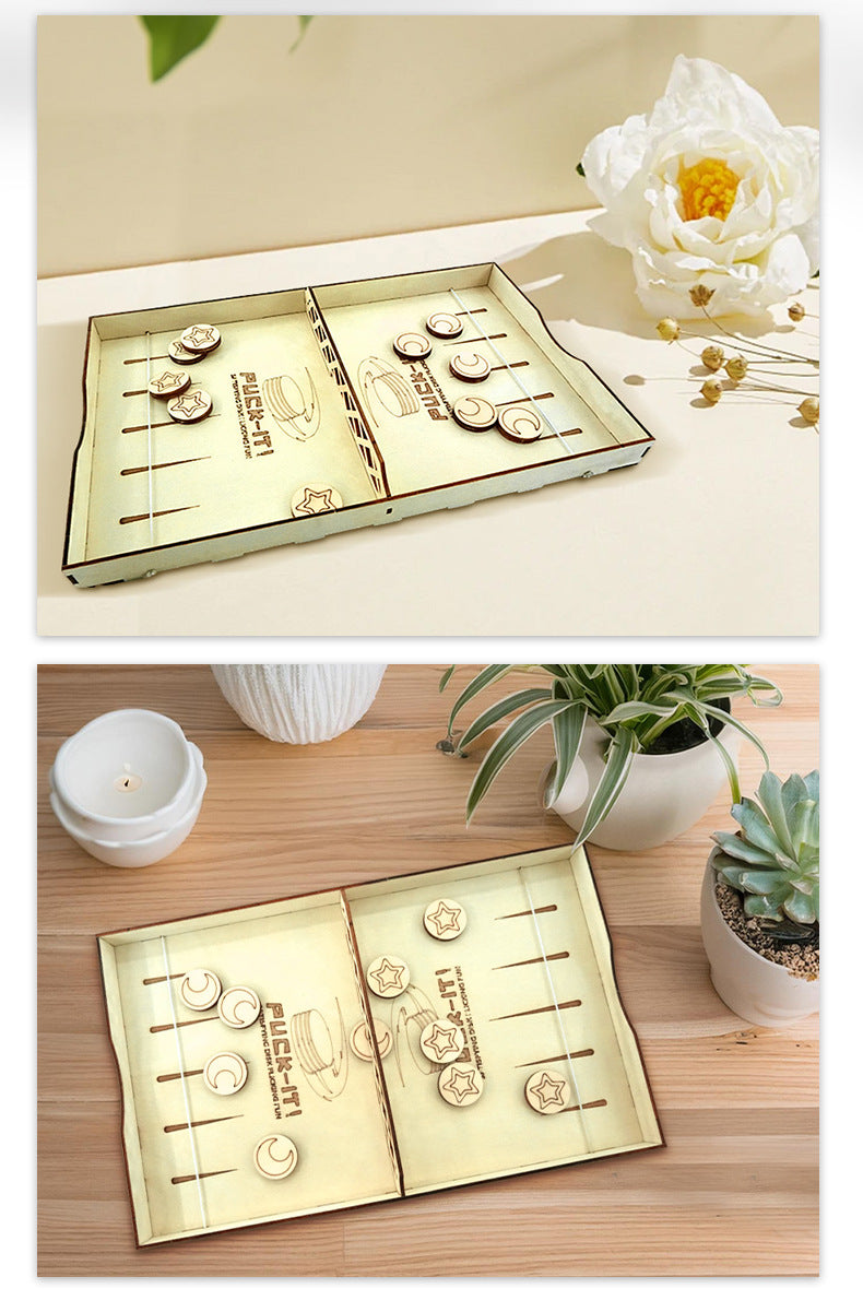 # Wooden DIY 3D Hockey Puzzle Board Game