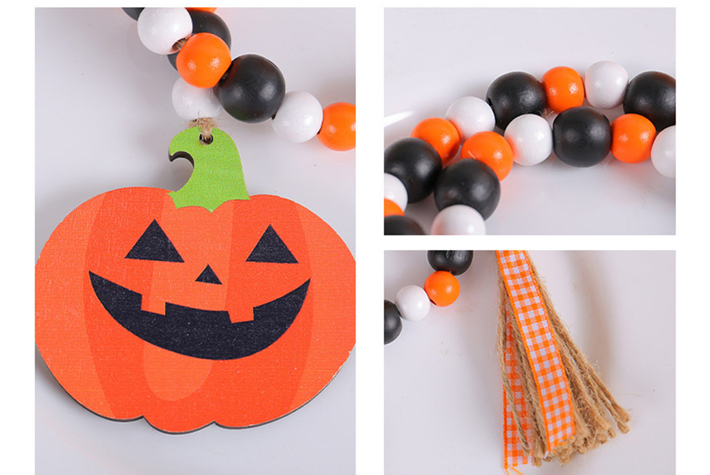 Halloween Wooden Bead Pendant