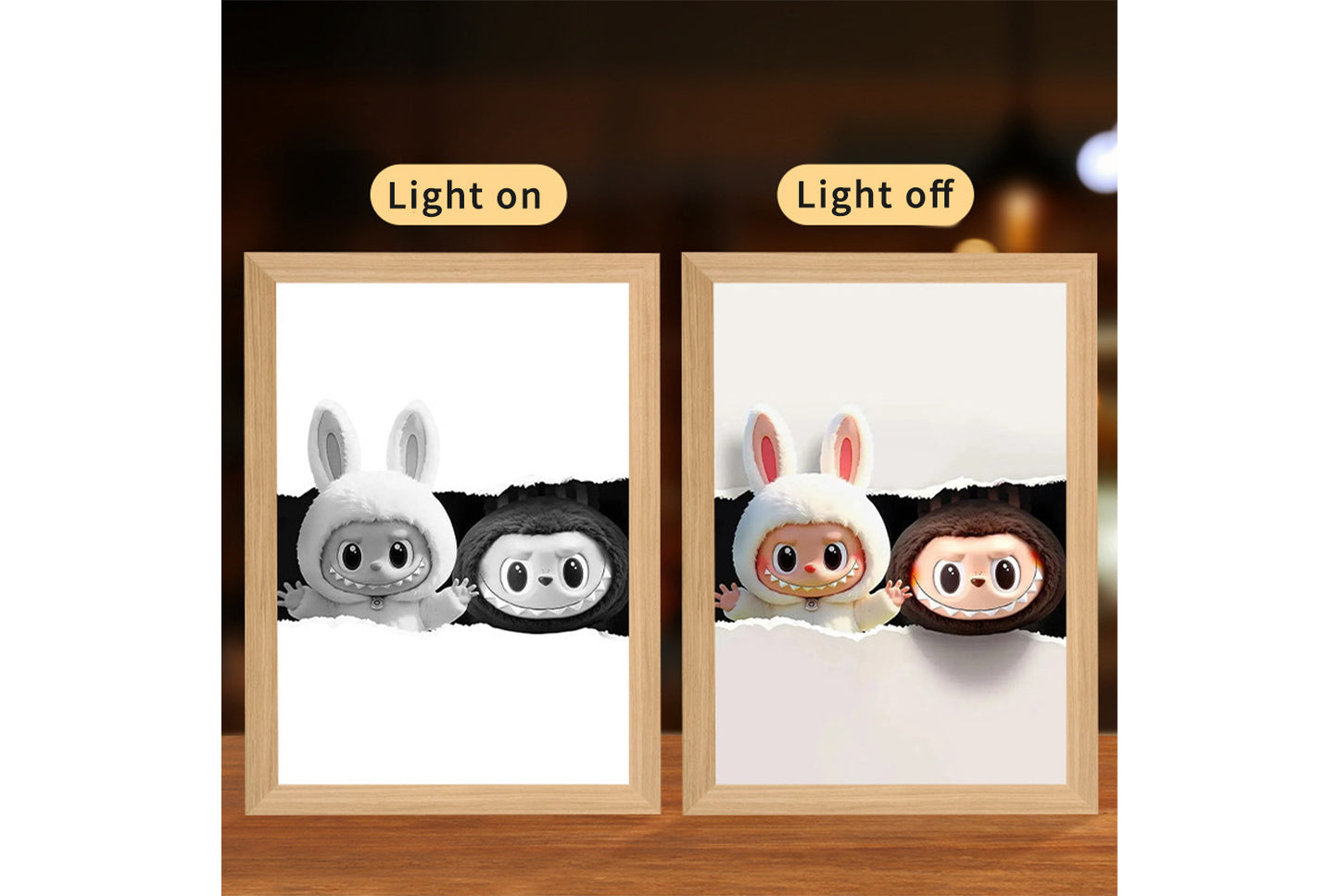 Labubu Cartoon Light Painting