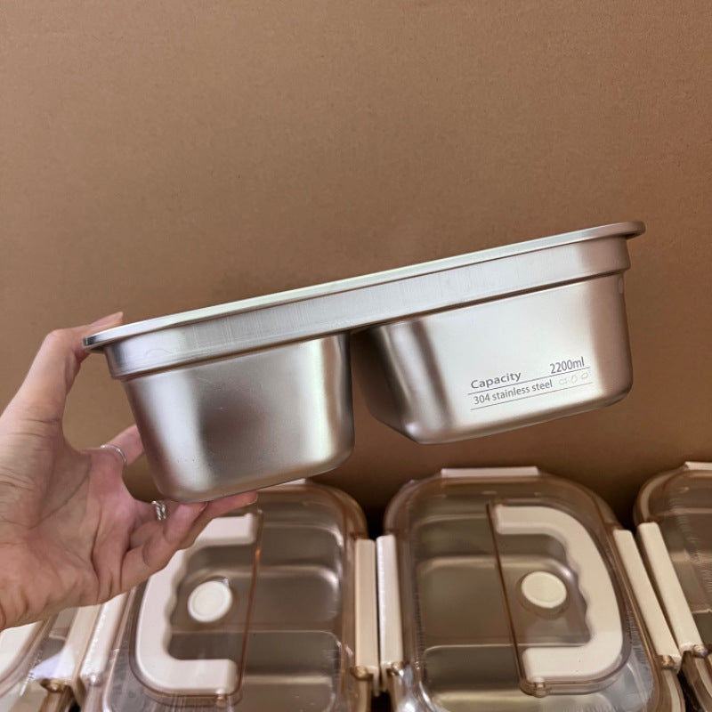 304 Stainless Steel Compartment Insulated Lunch Box