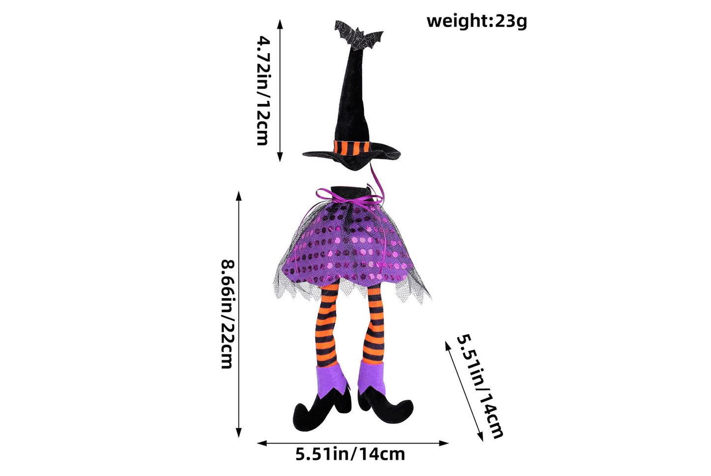 Halloween Witch Hat Wine Bottle Holder