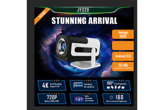 **JY320 HD Projector 2+8GB Version**(UK plug)