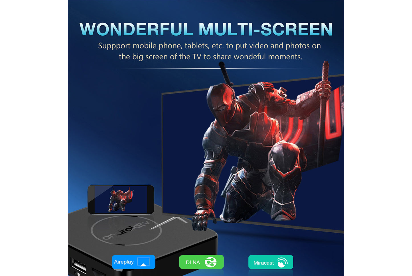 **Wi-Fi 6 Smart Internet Set-Top Box 8GB+128GB UK Edition**(UK plug)