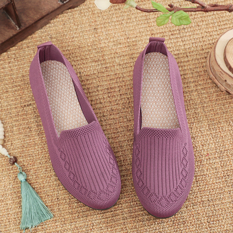 Women's Cloth Shoes with Flyknit Mesh Upper