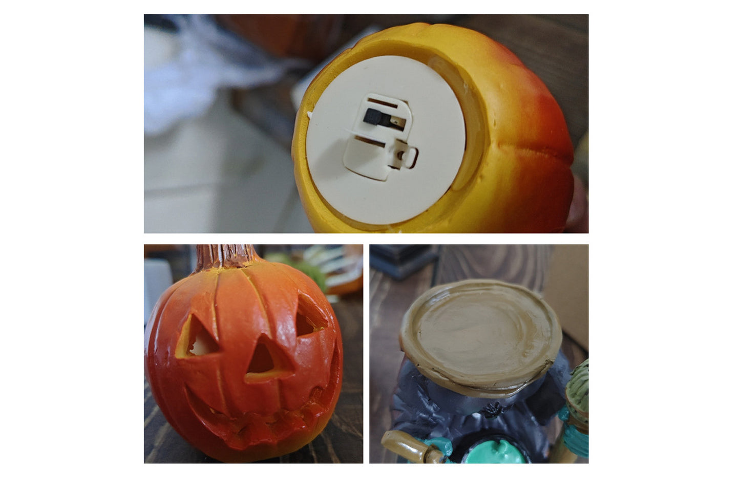 Halloween LED Pumpkin Knight Ornament | Luminous Resin Decoration