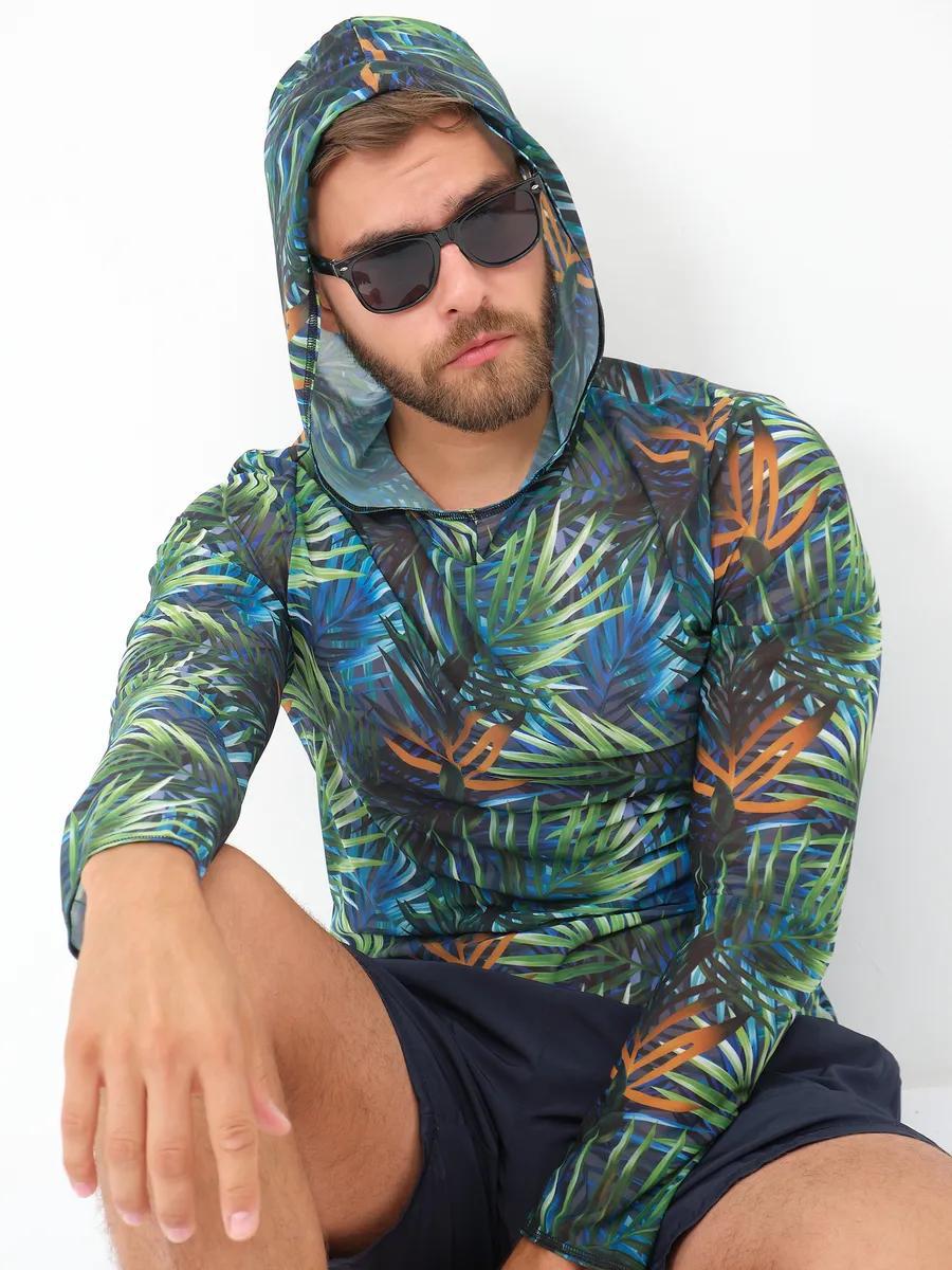 # Camouflage Print Sun Protection Cover-up