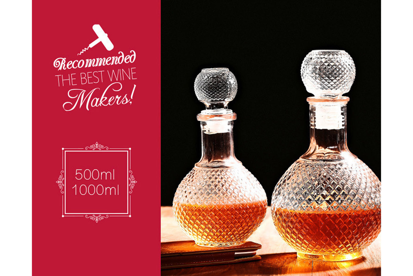 **Glass Wine Storage Bottles**