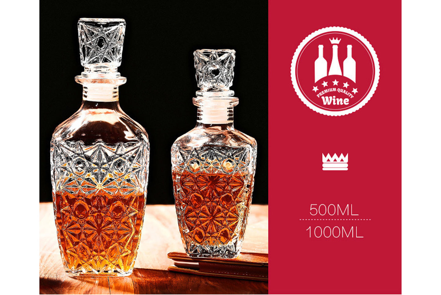 **Glass Wine Storage Bottles**