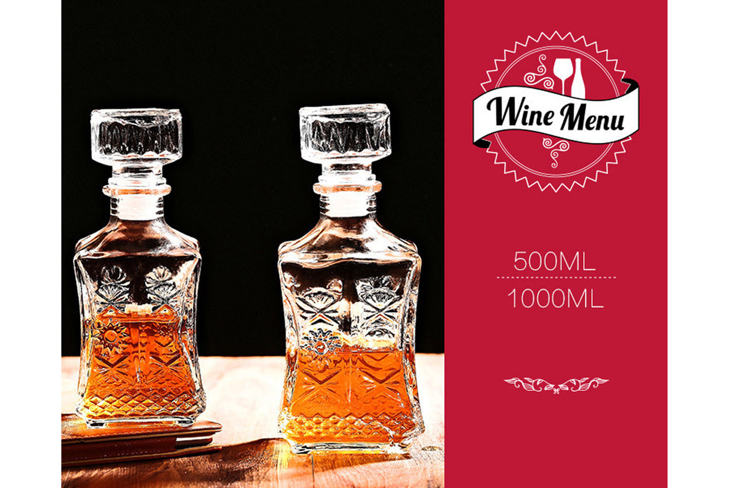 **Glass Wine Storage Bottles**