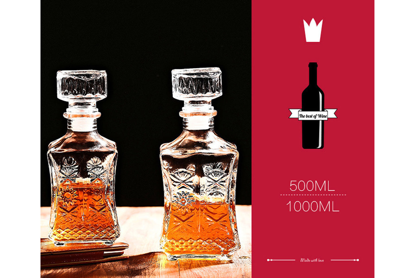 **Glass Wine Storage Bottles**