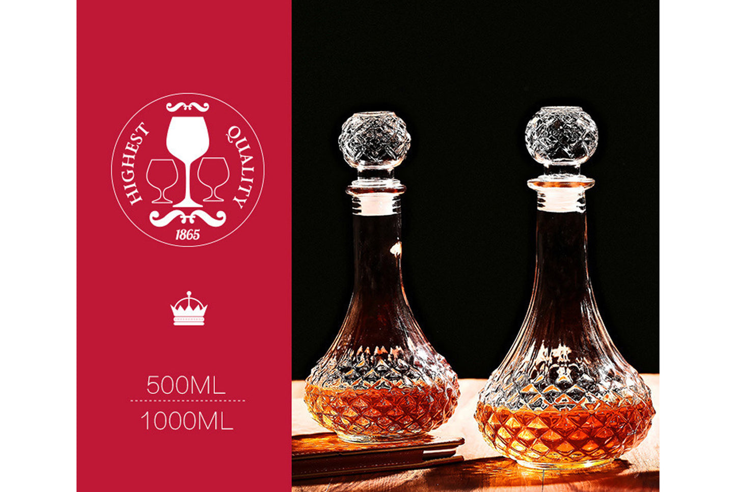 **Glass Wine Storage Bottles**