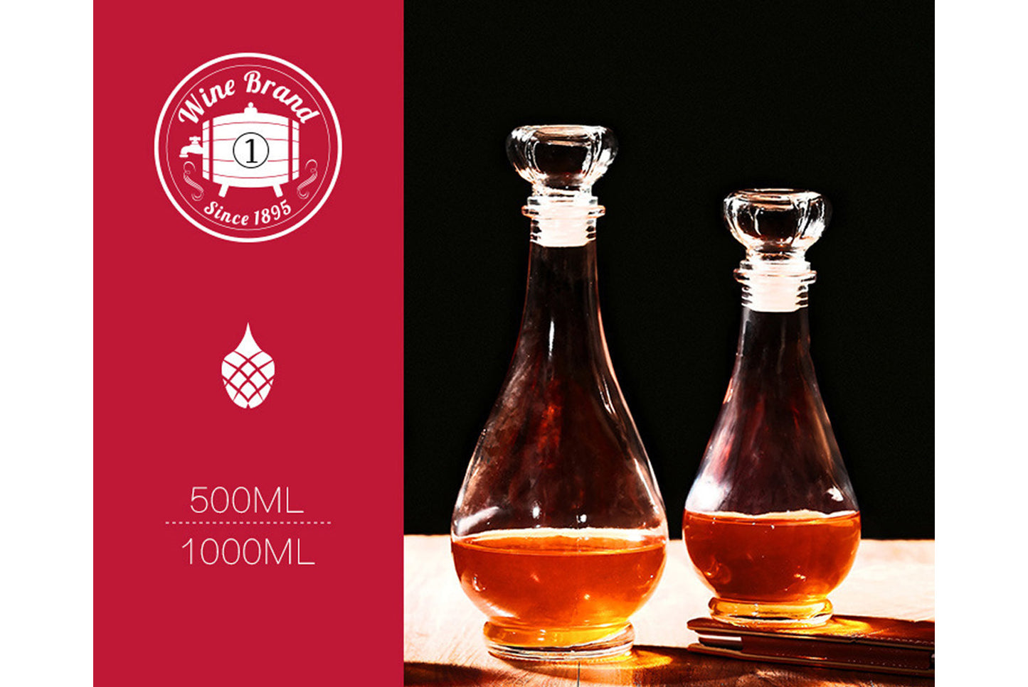 **Glass Wine Storage Bottles**