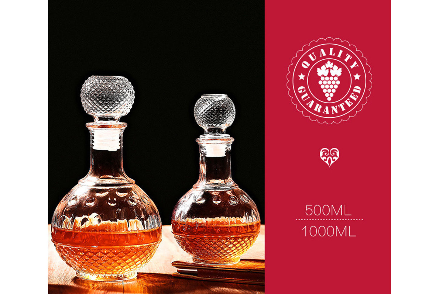 **Glass Wine Storage Bottles**