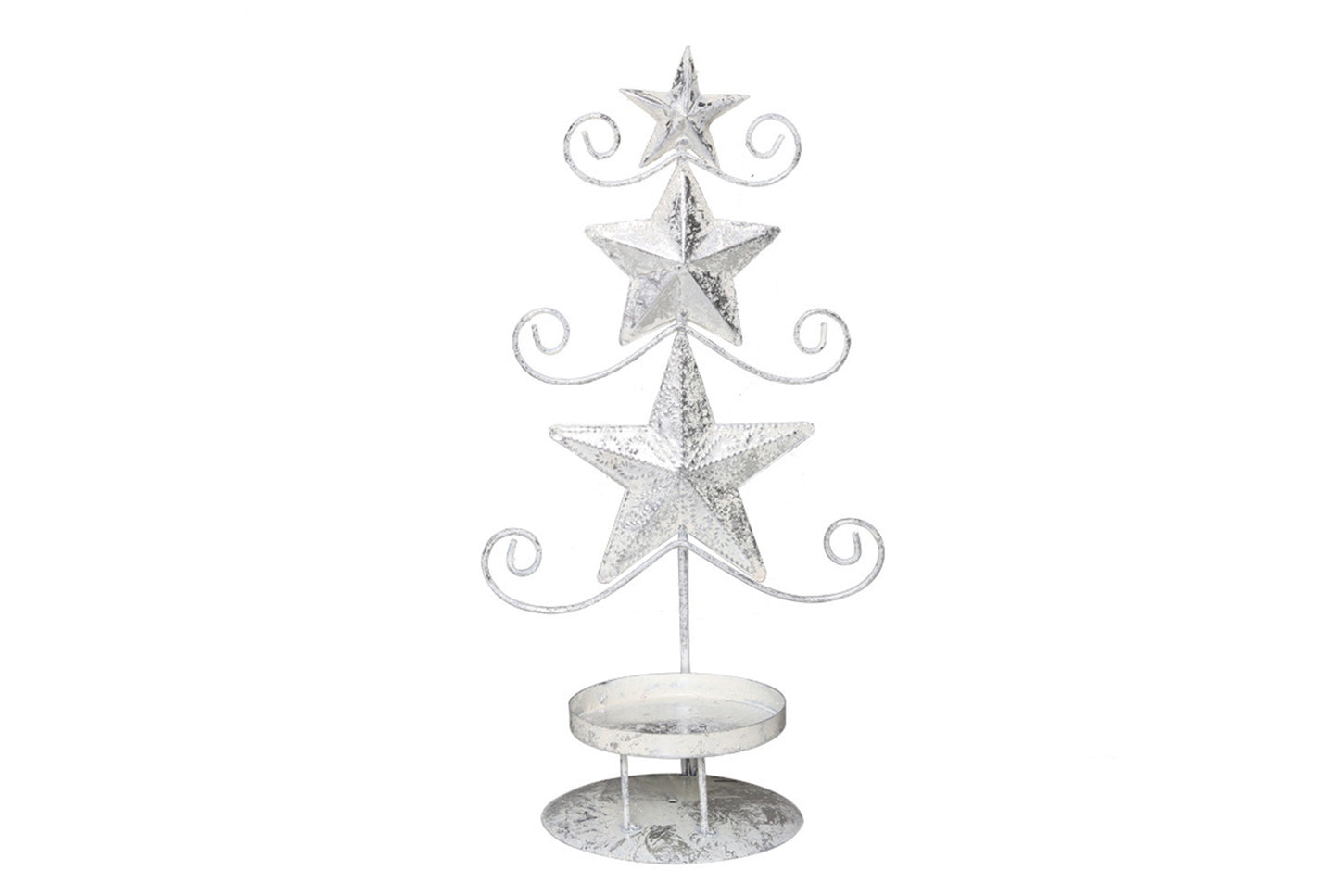 **Wrought Iron Christmas Candle Holder Ornament**