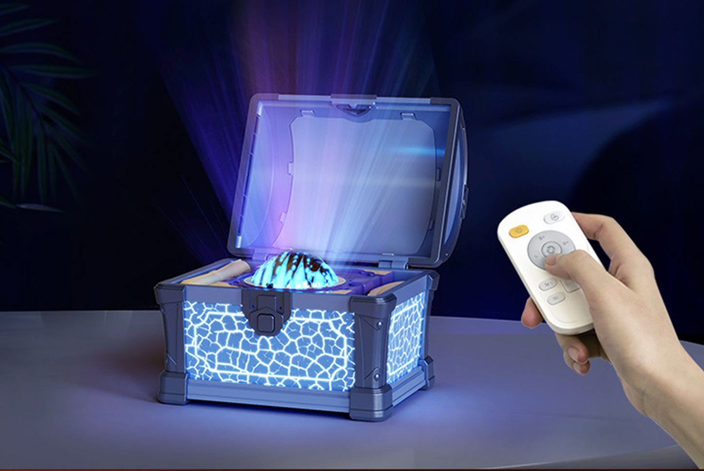 Treasure Chest Projector Lamp Starry Sky Ceiling Mood Light
