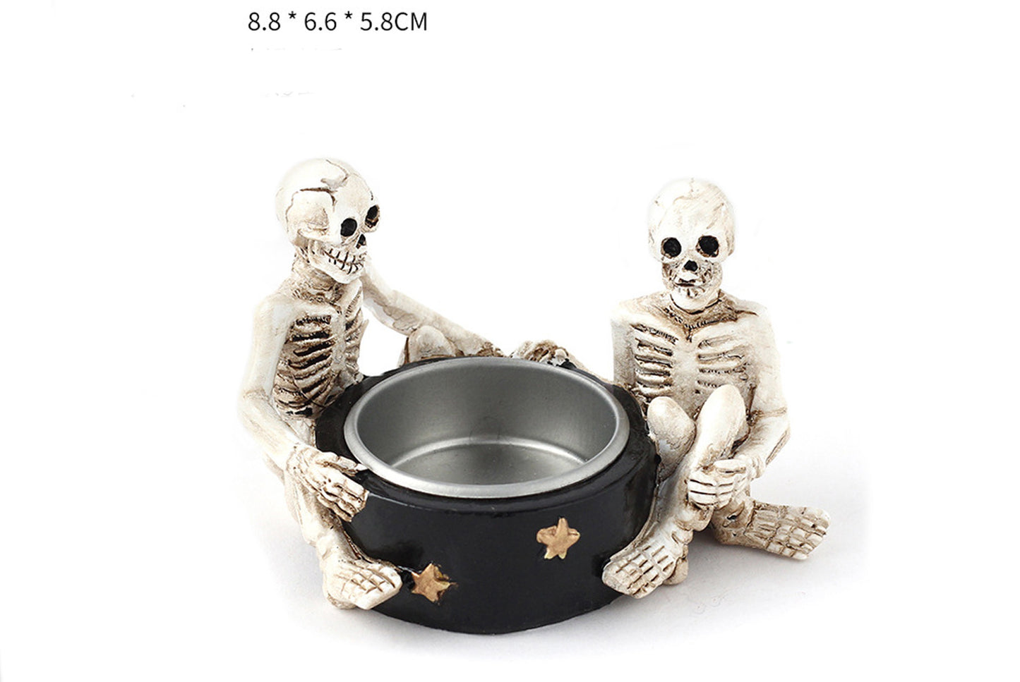 *Halloween Scary Witch Skull Candle Holder - Halloween Party Tabletop Decoration*