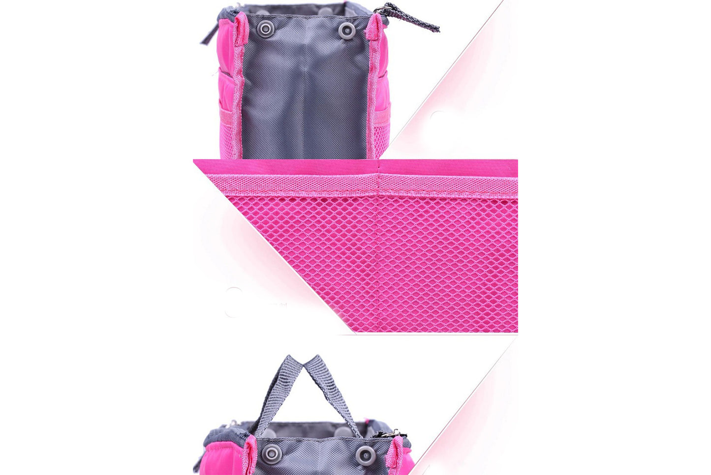 Double zipper storage bag