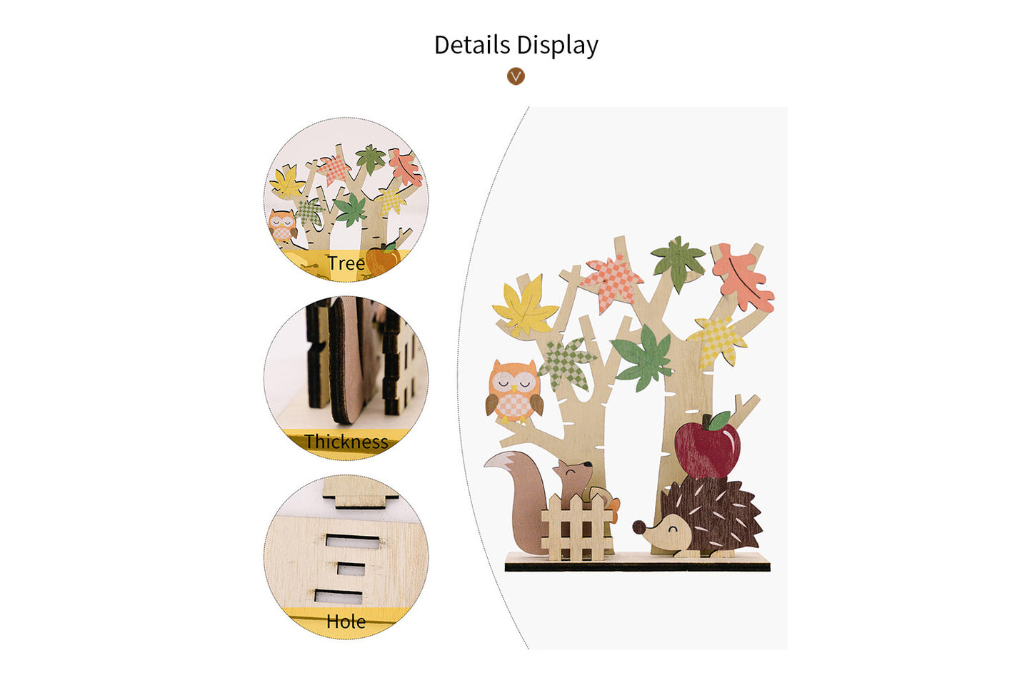 Harvest Season Wooden Decorative Ornaments
