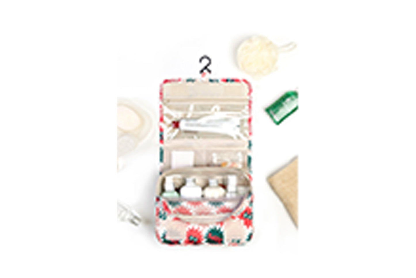 Hanging toiletry storage bag