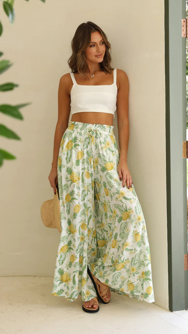 # Women's Loose-fitting Fashion Wide-Leg Casual Trousers