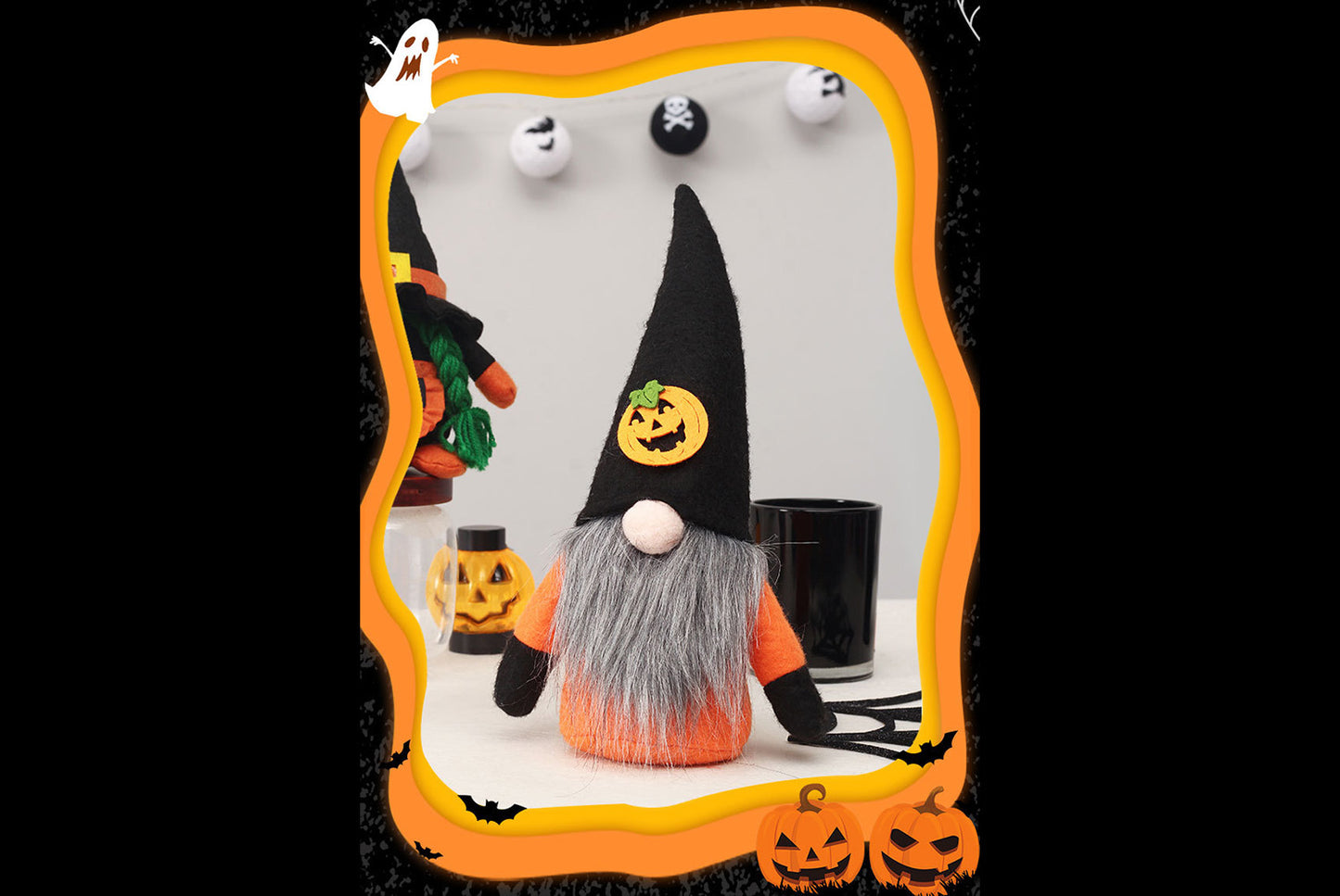 **Halloween Wizard Hat Faceless Old Man Doll Ornament**