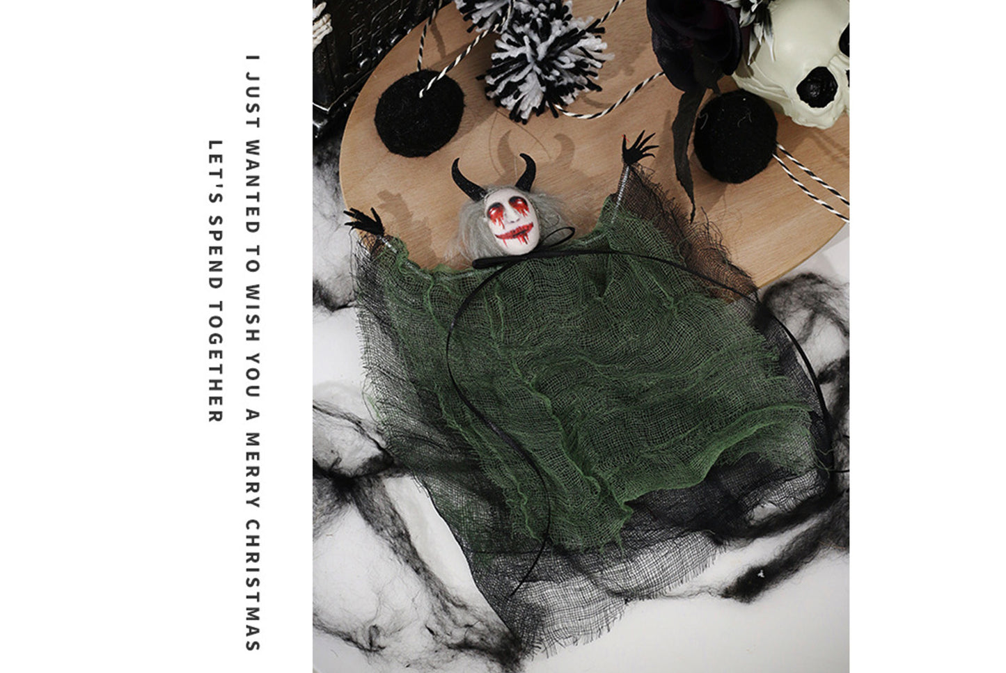 Halloween Decorations, Scary Ghost Doll Pendant, Haunted House Decoration Props