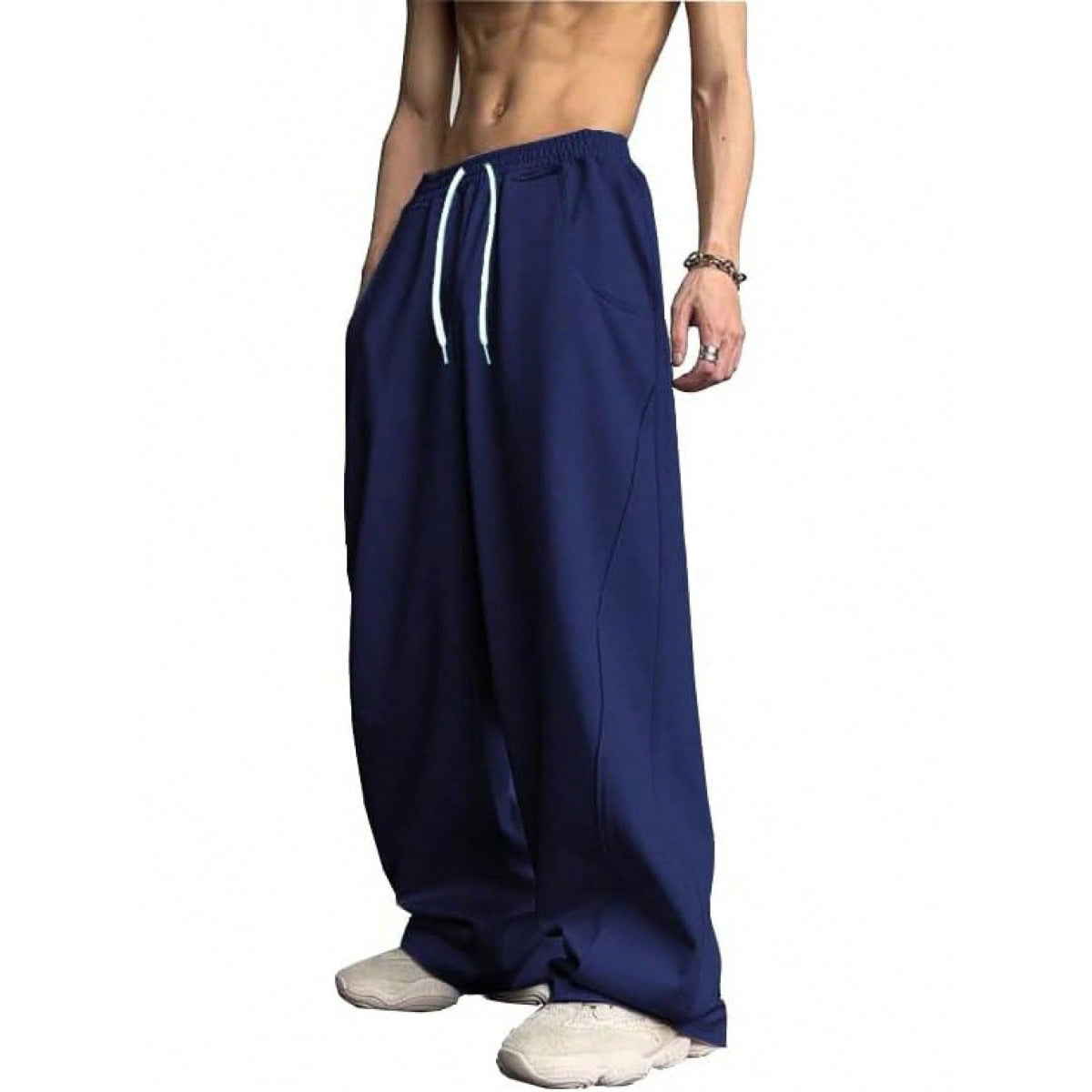 Loose-fitting Straight-Leg Sports Pants