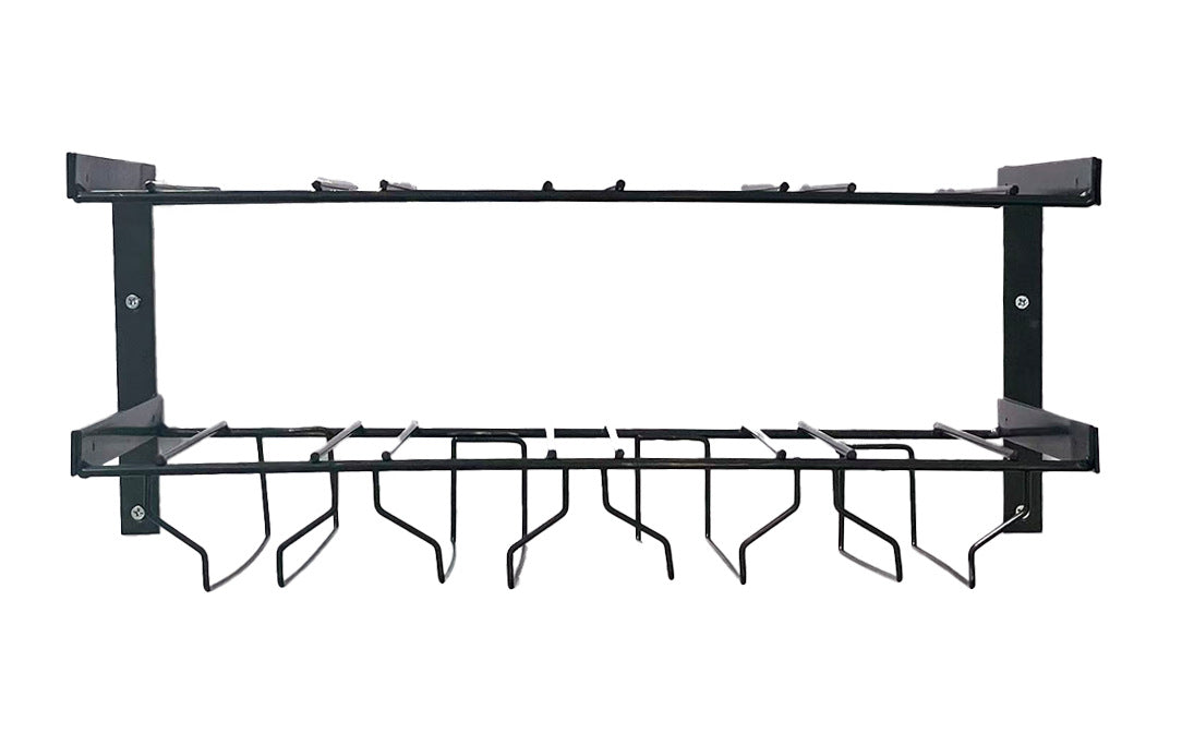 # Wall-Mounted Wrought Iron Wine Rack