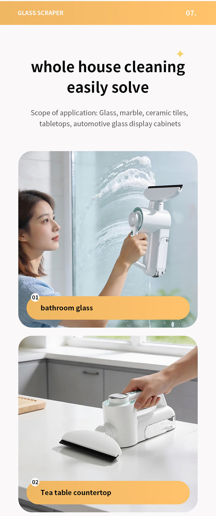 # Handheld Electric Glass Cleaning Brush