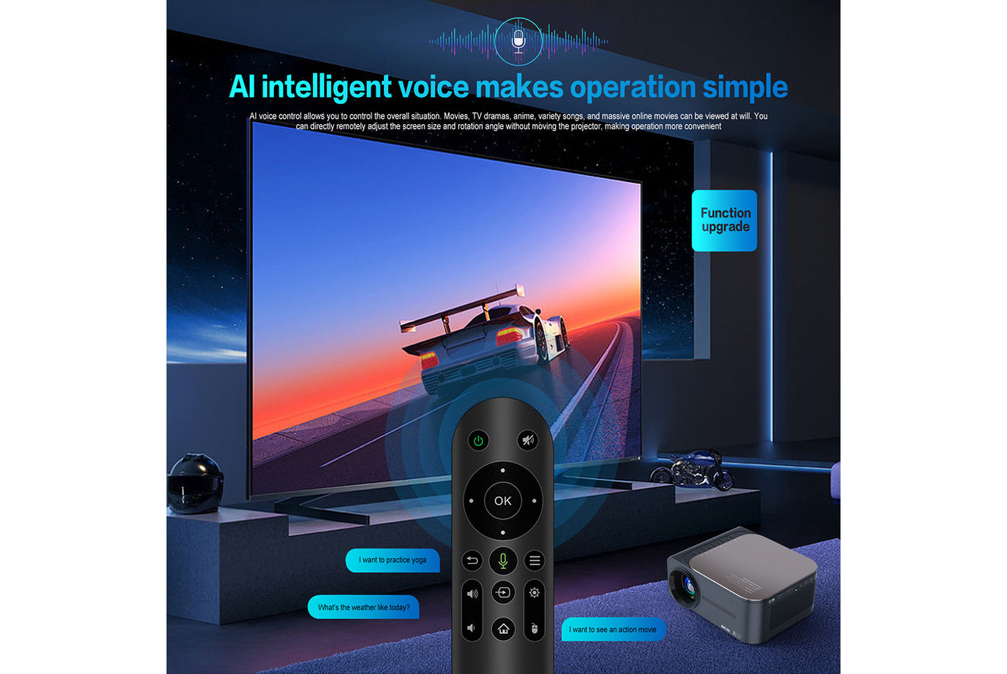 **M8 Smart Projector LCD Android 8K Home Projector**(UK plug)