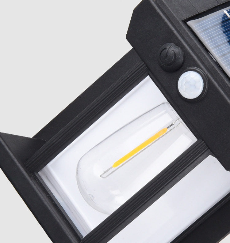 Solar-Powered Smart Sensor Wall Lamp for Courtyards