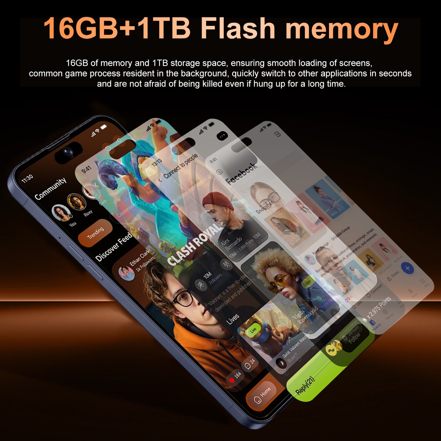 **I17 Pro Max 7.3-inch Dynamic Island 16+1TB Smart Android Phone**