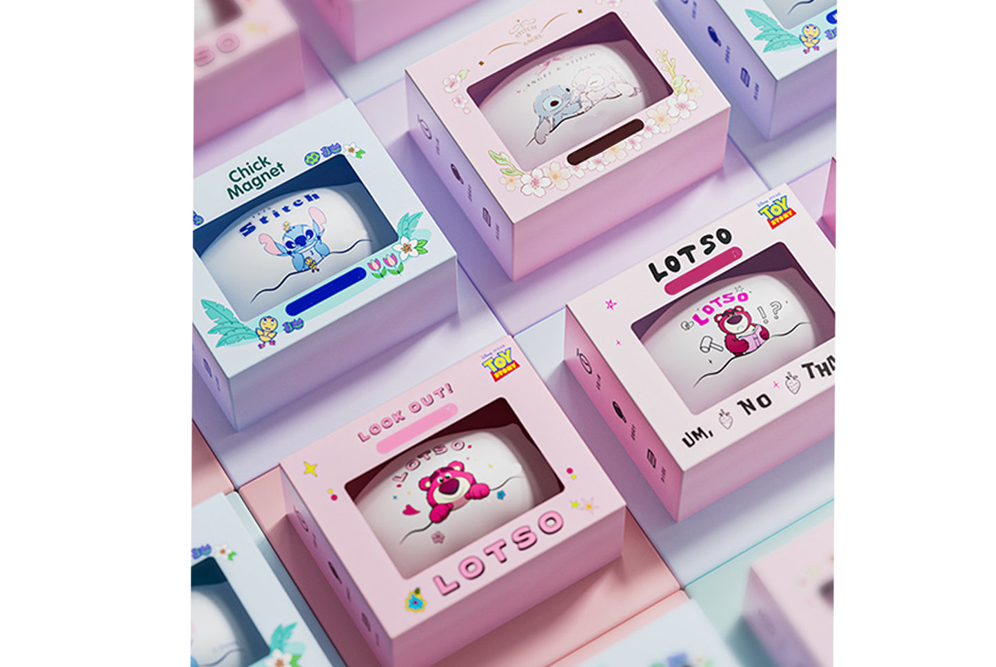 Strawberry Bear/Stitch Pillow Magnetic Night Light