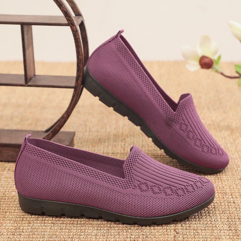 Women's Cloth Shoes with Flyknit Mesh Upper