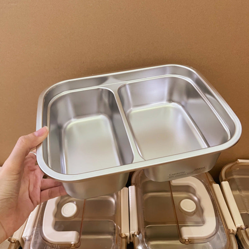 304 Stainless Steel Compartment Insulated Lunch Box